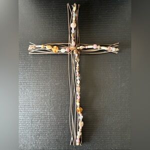 Decorative Metal Twig Cross